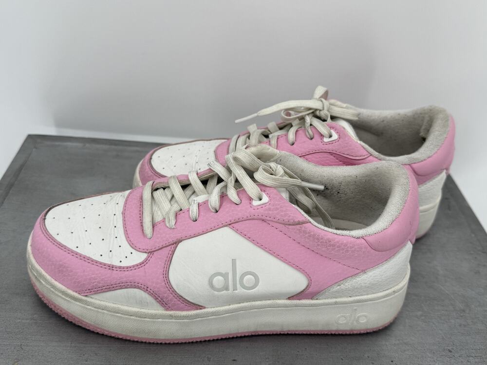 Alo Yoga Recovery Mode Style A0685U Pink/White Sneakers Size Mens 7 / Womens 8.5